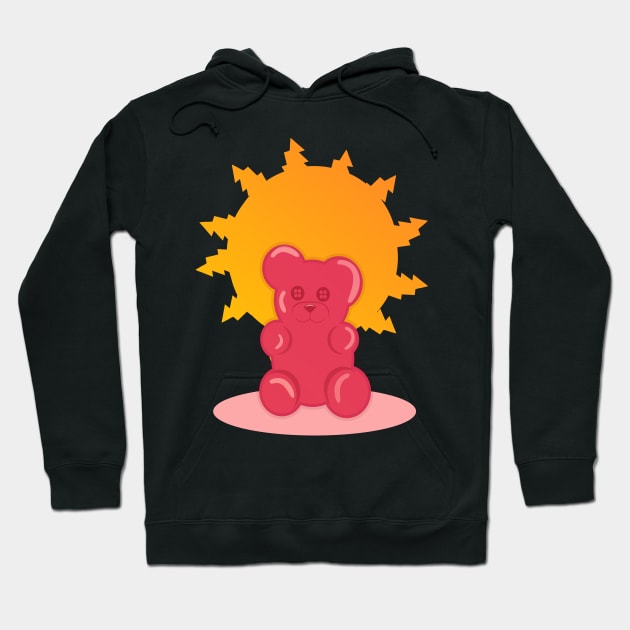 pink gummy bear Hoodie by jaml-12